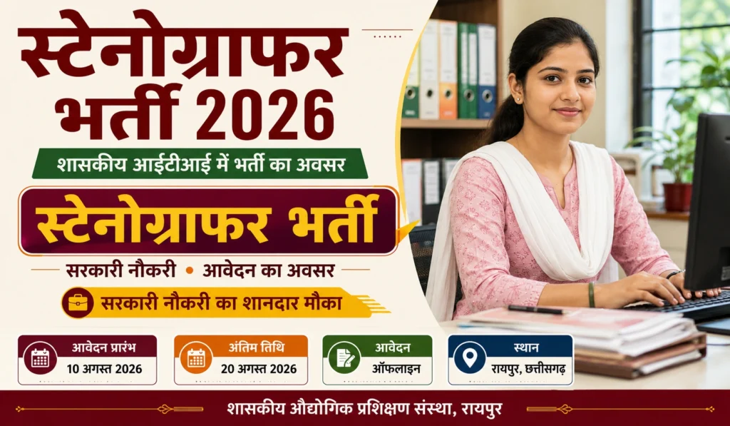 CG ITI Raipur Vacancy 2026