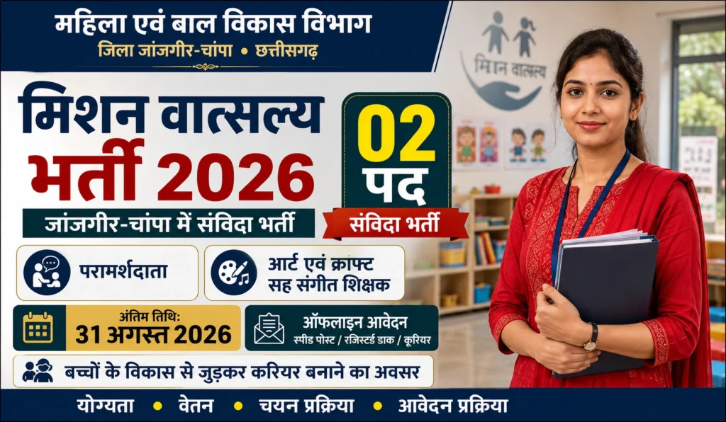WCD Janjgir Champa Recruitment 2026